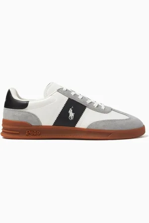 Ralph Lauren Heritage Aera Sneakers in Leather & Suede