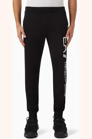 Emporio Armani EA7 Logo Train Seris Sweatpants in Cotton