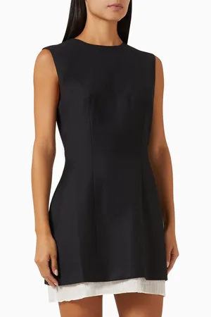 Anna Quan Mabel Mini Dress in Wool-twill