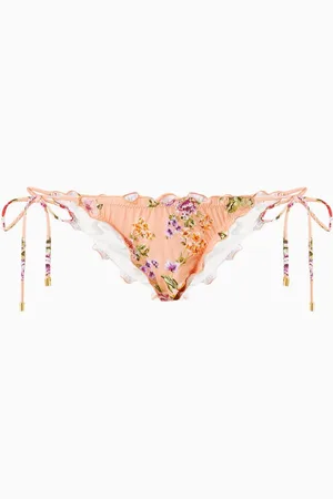 PQ Swim Floral-print Bikini Briefs in Stretch Nylon