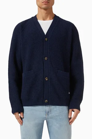 Les Deux Grady Waffle Cardigan in Wool-blend