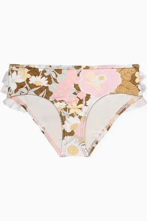 ZIMMERMANN Pop Frill Swimsuit Briefs in Lycra