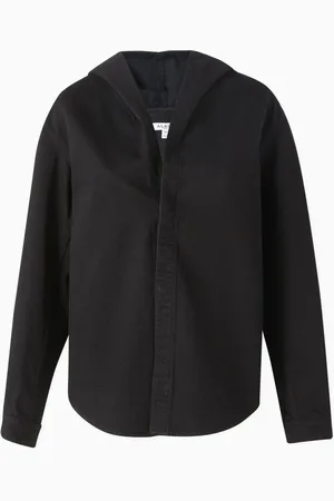 Alaïa Hooded Shirt in Denim