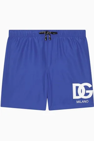 Dolce & Gabbana Logo-print Swim Shorts in Technical Fabric