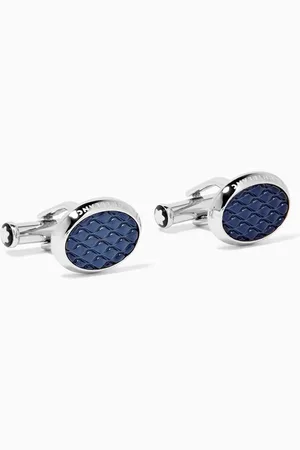 Montblanc Meisterstück Oval Cufflinks in Stainless Steel