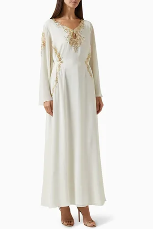Eleganza Exclusive Embroidered Tie-up Kaftan