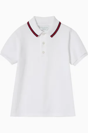 Gucci Web Polo Shirt in Cotton