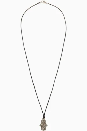 The Monotype Amulet Necklace in Waxed Cord