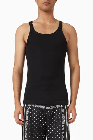 Dolce & Gabbana Slim Tank Top in Cotton Jersey
