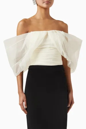 NAFSIKA SKOURTI Renaissance Top in Organza