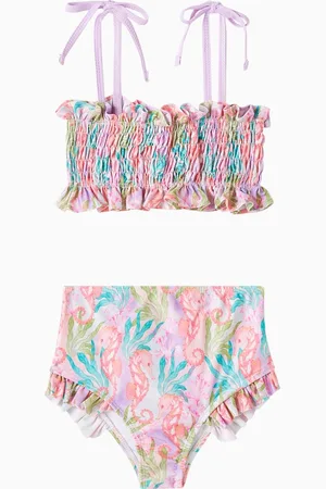Olga Valentine Ruched Two-piece Bikini Set