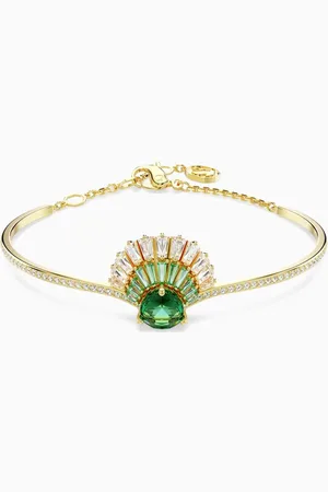 Swarovski Idyllia Crystal Bangle in Gold-tone Metal