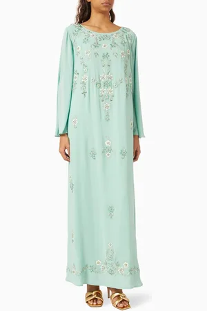 Eleganza Exclusive Floral-embellished Kaftan