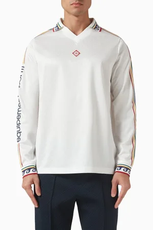 Casablanca Football Shirt in Jacquard Monogram Fabric