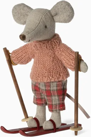 Maileg Winter Mouse with Ski Set, Big Sister