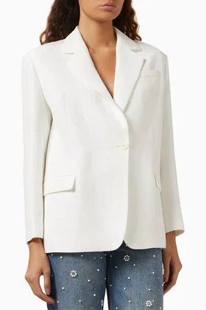 Maje Single-breasted Blazer in Viscose Blend