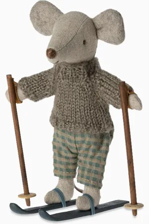 Maileg Winter Mouse with Ski Set, Big Brother