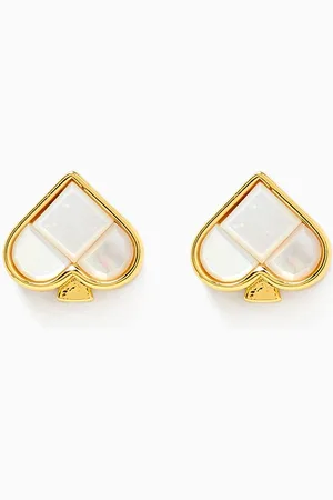 Kate Spade So Spade Stud Earrings in Gold-plated Metal