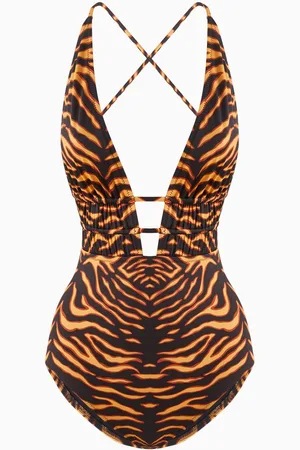 ULLA JOHNSON Dioni Maillot One-piece Swimsuit in Stretch Nylon
