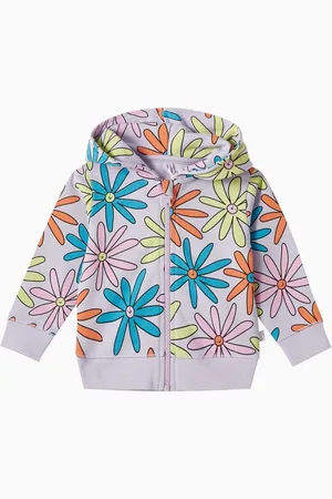 Stella McCartney Floral Zip-up Hoodie in Cotton