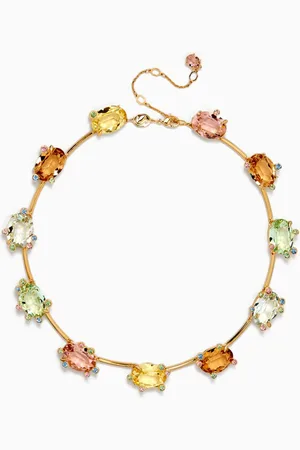 Swarovski Gema Crystal Necklace in Gold-tone Metal