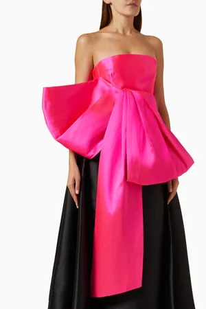 Solace Nadina Bow-embellished Top in Twill