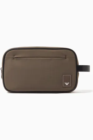 Emporio Armani Eagle Logo Wash Bag in Nylon