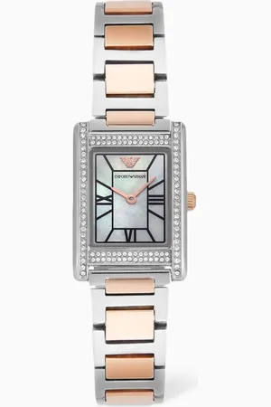 Emporio Armani Genni Quartz Stainless Steel Watch, 22 x 32mm