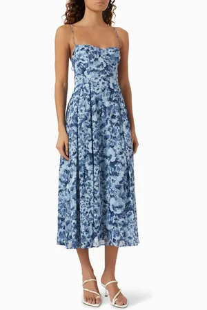 Reformation Jaelyn Midi Dress in Georgette