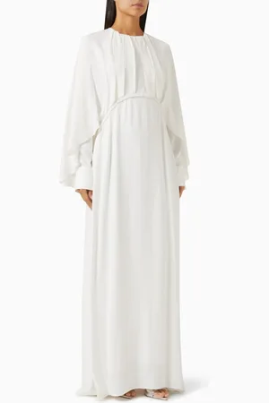 BAQA Embellished Cape Maxi Dress