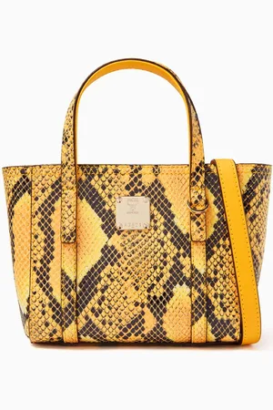 MCM Toni Top-zip Shopper in Python-print Coronet