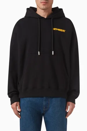 OFF-WHITE Puffy Logo Skate Hoodie in Jersey