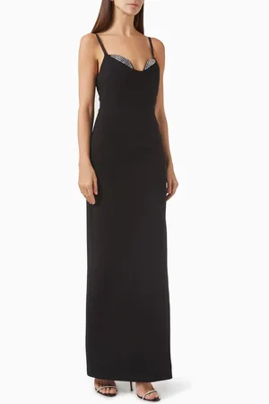 GOOD AMERICAN Ponte Embellished-cup Gown
