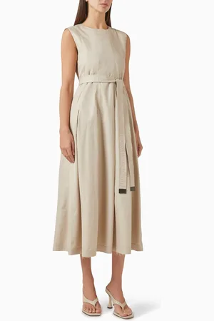 Max Mara Amina Belted Midi Dress