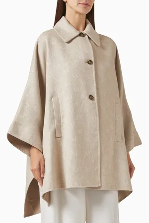 Max Mara Jago Cape Coat in Cashmere-blend