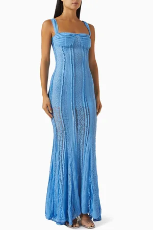 CHARO RUIZ IBIZA Gaia Maxi Dress in Cotton Mesh