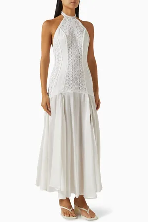 CHARO RUIZ IBIZA Tarel Open-back Maxi Dress in Lace