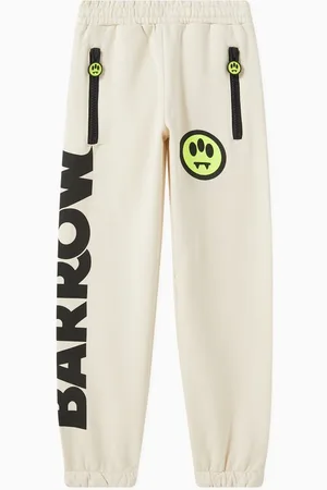 BARROW Graphic-print Sweatpants in Cotton