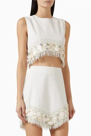 AMUR Antonella Shell Crop Top
