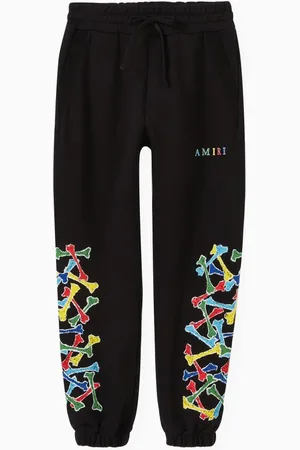 AMIRI Bones Scribble Sweatpants in Cotton