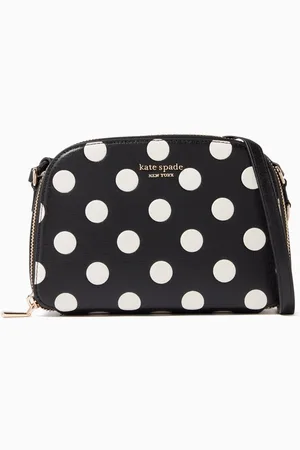Kate Spade Polka-dot Double Zip Crossbody Bag in Leaher