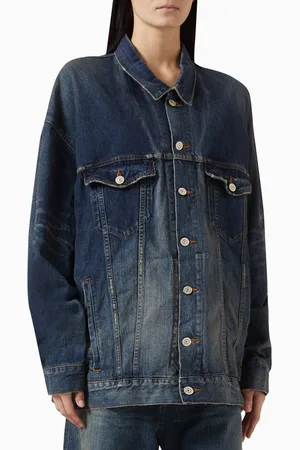 Balenciaga Tape Type Oversized Jacket in Denim