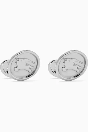 Burberry EKD Stamp Cufflinks in Sterling