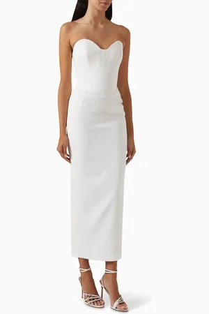 Ilkyaz Ozel Paloma Bustier Dress in Crepe