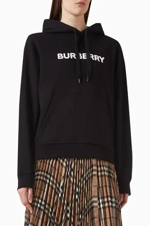 Burberry Logo Hoodie in Organic Cotton