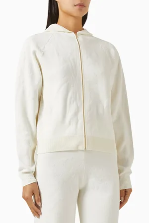 MARELLA Textured Hoodie in Cotton-knit