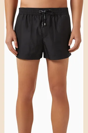 Dolce & Gabbana Logo Plaque Swim Shorts in Nylon