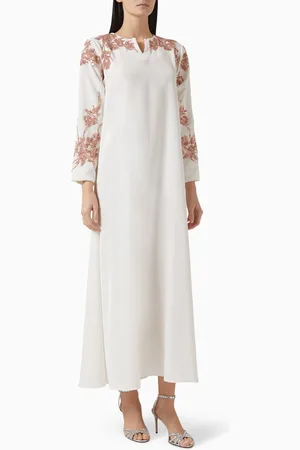 SHATHA ESSA Sequin Embellished Maxi Dress