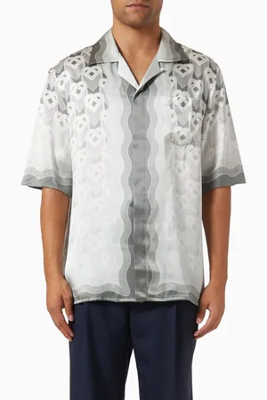 Casablanca Gradient Heart Monogram Shirt in Silk