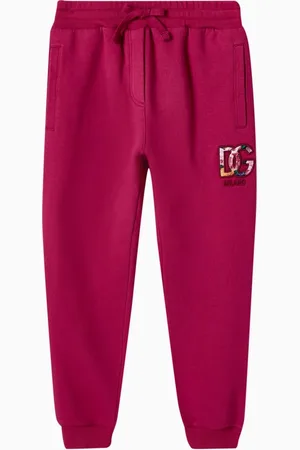 Dolce & Gabbana Floral Logo Sweatpants in Cotton